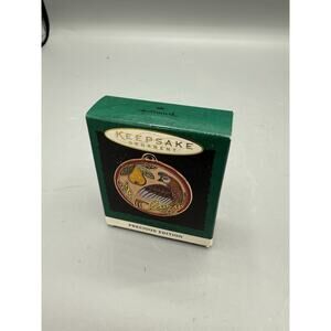 Hallmark Keepsake Miniature Ornament Cloisonne Partridge 1995